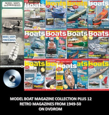 MODEL BOATS MAGAZINE COLLECTION - 100+ ISSUES ON DIGITAL PDF DVD ROM FREE POST