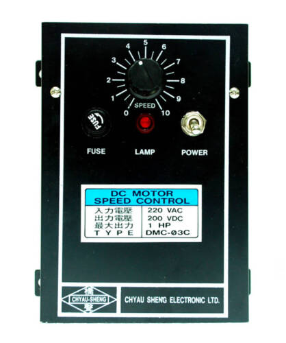 Controlador de control de velocidad del motor de CC 1 DMC-03C IN = AC220V salida = 0 ~ DC200V 0 ~ 3.7A 1 HP - Imagen 1 de 8