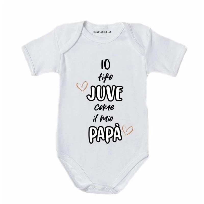 Body Bébé Juventus - Uniontex - Manches Courtes - Neuf - Cadeau Naissance