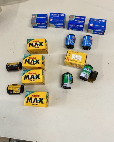 Expired Kodak Fujicolor 35mm Roll Film Lot of 15 Chinese B&W Film