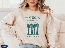 Sequoia National Park Sweatshirt Travel Unisex California Trip Sweater Gift Tee