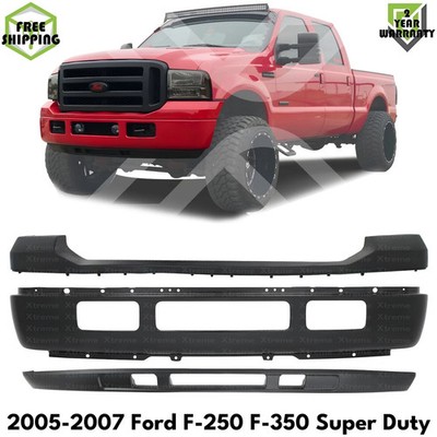 Front Bumper Primed & Valance Kit For 2005-2007 Ford F-250 F-350 Super Duty