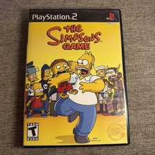 The Simpsons Game PS2 CIB Manual & Poster included (Tested)