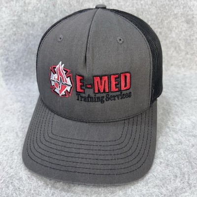 E-MED Training Services Richardson 112FP Snapback Trucker Hat Gray