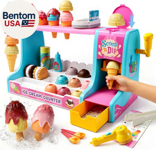 Ice Cream Maker Toy, Make Your Own Ice Cream Playset, Pretend Ice Cream Shop and