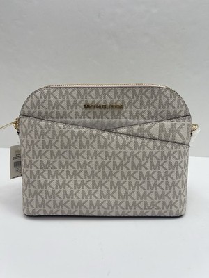 Michael Kors Jet Set Travel Md Logo Dome Crossbody XCROSS XBODY Bag Powder Blush