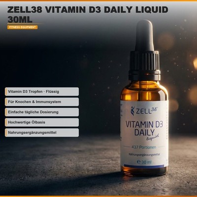 Vitamin D3 Daily Liquid   Sonnenvitamin für Immunsystem, Knochen & Muskeln