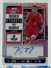 Kris Murray 2023 Contenders Optic Rookie Ticket On Card Autograph Holo Prizm. rookie card picture
