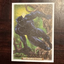 2024 SkyBox Marvel Masterpieces 92 Platinum Black Panther #4 Canvas