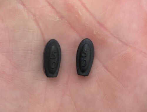 Pair Of Oakley X Metal Mars Temple Shocks 50 Color Black Replacements ...