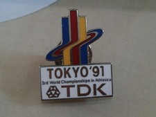 Pin's Tokyo 91..tdk Championnat Du Monde Athlétisme