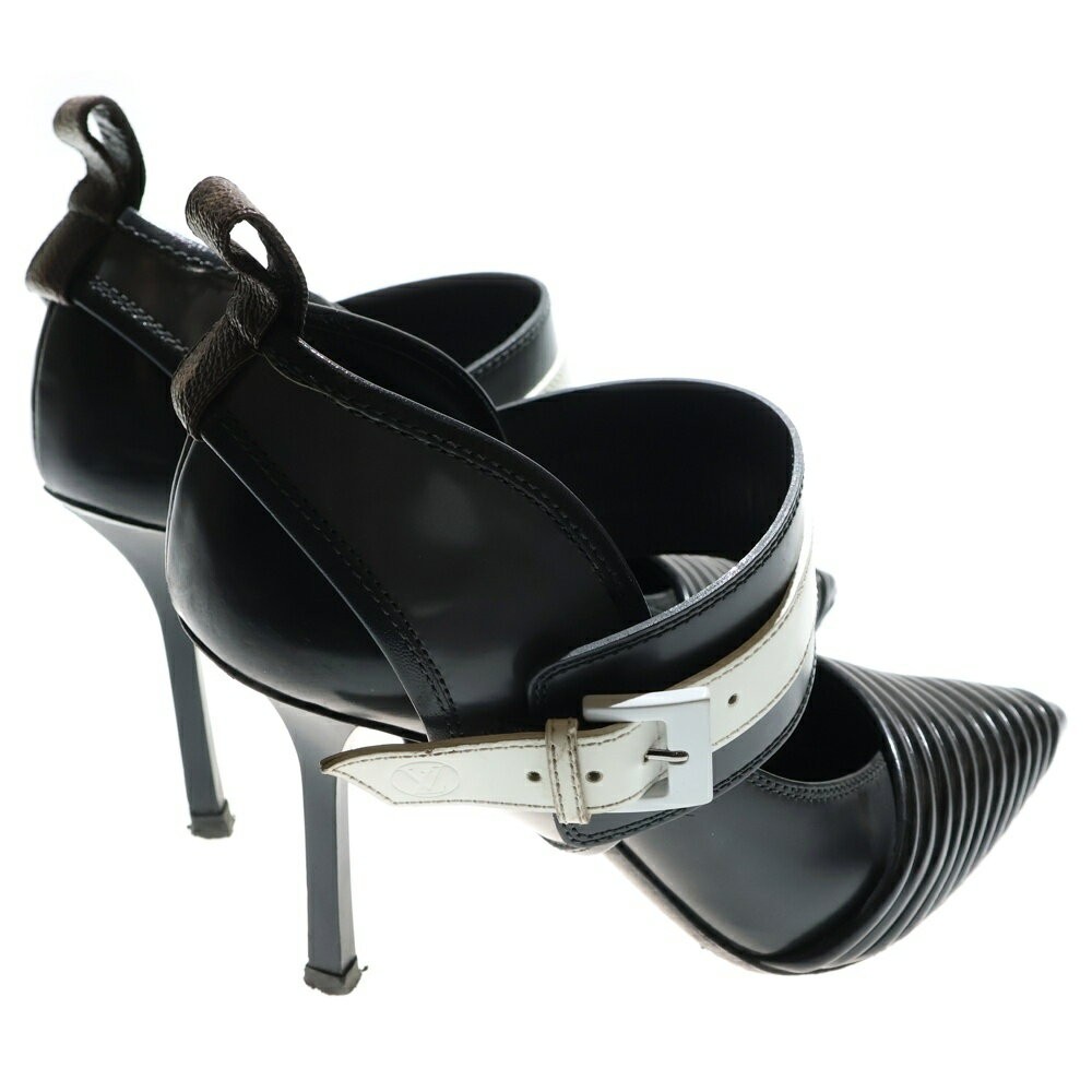 Louis Vuitton Shoes Pumps Heel EU 36.5 US 6.5 Leather Black Authentic thumbnail 15