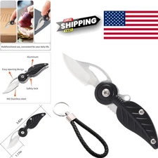 Creative Gift for Women Mini Pocket Knife with Chain Lightweight Aluminum Handle