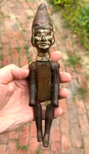 Rare 1880s Cretors Tosty Rosty Man Cast Iron Steam Powered Popcorn Tumbler Clown