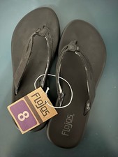 New Women  s Flojos Flip Flops Women's Black Flip Flop