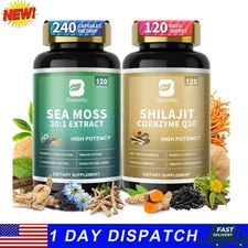 240pcs Dynamic Vitality Bundle Sea Moss Multivitamin & Shilajit Power Combo