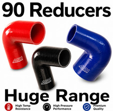 90 degree Reducer Silicone Hose Elbows Coolant Boost Inlet Reinforced Pipes