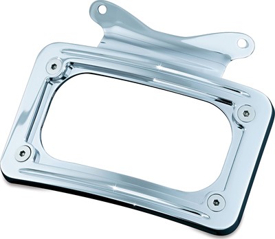 Buy Kuryakyn Curved Laydown License Plate ount W/Frae Black in Cheap Price on