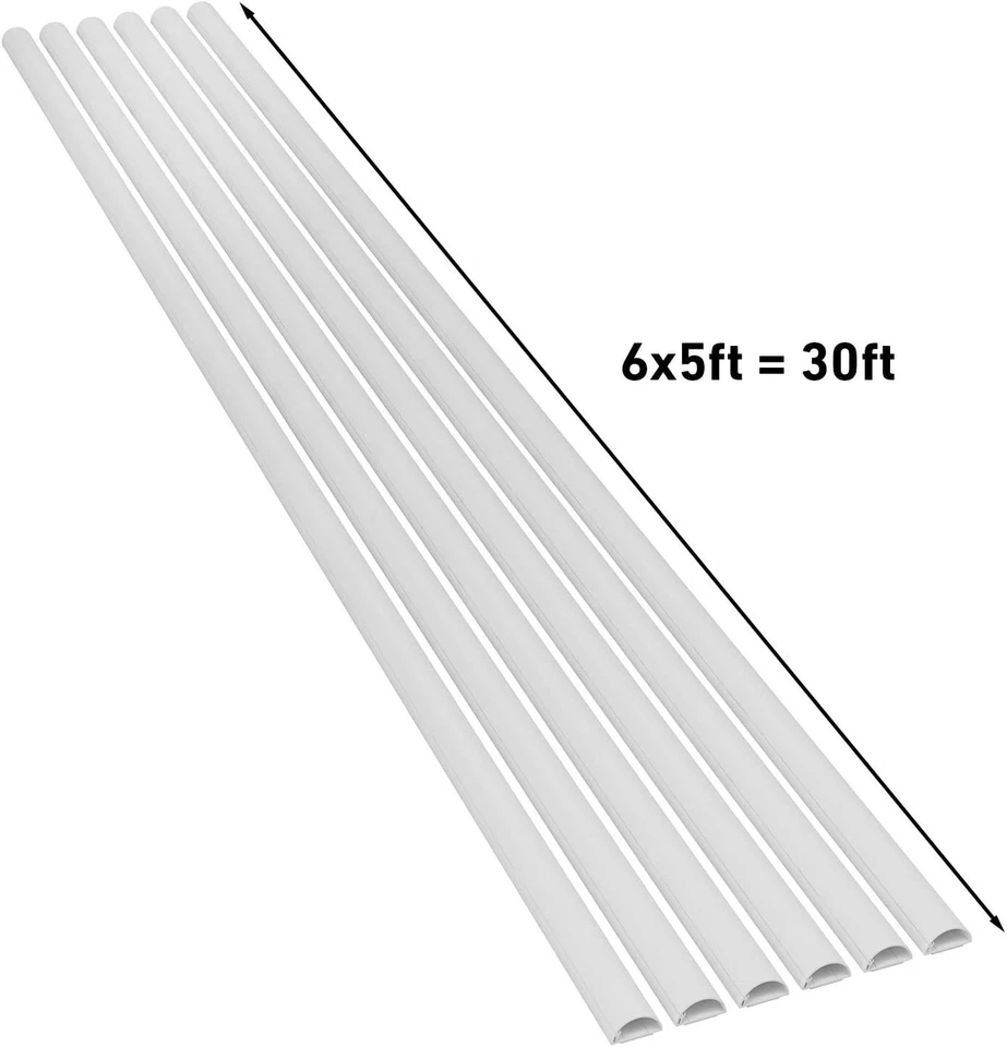 易于安装的半圆线保护套套件 - 30 英尺样式和功能 — 第 4/4 张图片