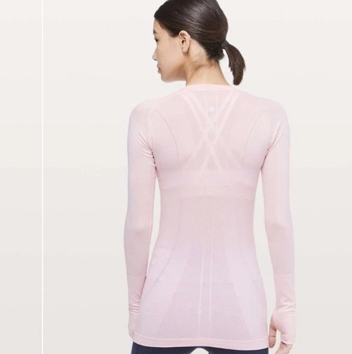 Lululemon Run: Swiftly Tech manga larga - rosa feliz (talla 4) Foto 3 de 4