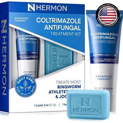 All-in-One Antifungal Cream and Soap for Complete Skin Care - 6.14 oz Combo