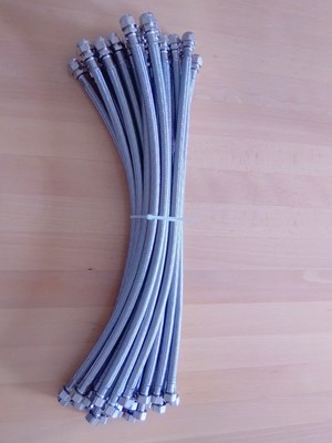 Naber | 26 Stück Edelstahlschlauch 3/8'' Überwurfmutter  L 500 mm, 5031018