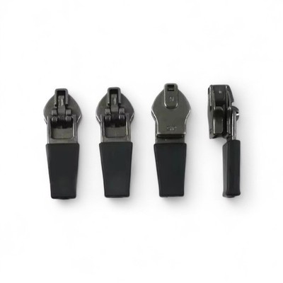 4× Reißverschluss Reparatur Set Zipper Ersatz Anhänger Metall Schieber 