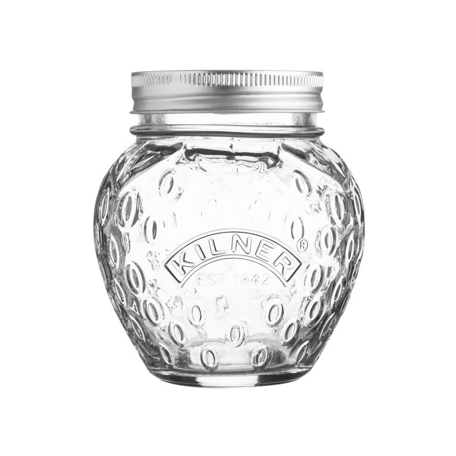 Kilner 400ml Screw Top Strawberry Shape Preserving Jars Jam Pickles Canisters
