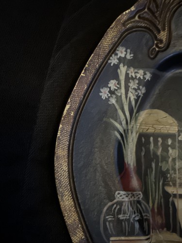 Tam San Designs Kathryn White NC Hand Painted Paris Apartment Flower Market 14" - Picture 6 of 17