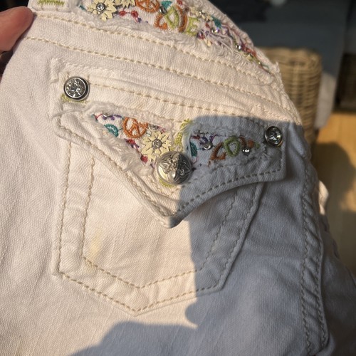 Miss Me Girls Size 8 White Shorts Style JK5784H - Picture 7 of 11