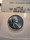 1943-S Lincoln Wheat Penny Cent GEM BU Brilliant Uncirculated — photo 3