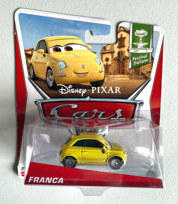 Disney Pixar Cars 2012 Festival Italiano  Franca  1:55 Diecast DENTED BLISTER