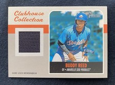 2019 Topps Heritage Minor League Clubhouse Coll. Relics Buddy Reed #CCR-BRE (RC)