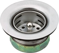 Moen 22174 Sink Basket Strainer with Drain Assembly, 2", Stainless Steel