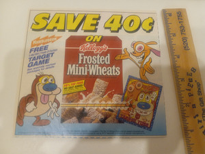 1994 KELLOGG'S Frosted Mini-Wheats REN & STIMPY  Small Ad