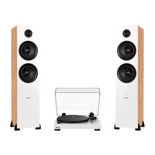 Fluance RT81 Vinyl Turntable and Ai81 Elite Powered Floorstanding Tower Speakers