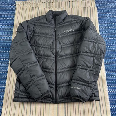 KUIU Jacket Mens XL Gray Super Down Ultra Puffer Insulated Lightweight Quix