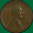 1913-S Lincoln Wheat Cent Very Good VG Coin, Scratch #33635