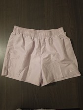 Nike Swim Lilac Trunks Size Large Embroidered Logo Mesh Lined