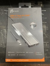 NEW J5 Create USB-C Dual 4K HDMI Mini Docking Station JCD398