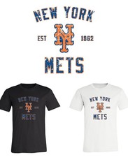 New York Mets Est Distressed logo T-shirt Sizes Youth-Adult 6XL FAST Ship