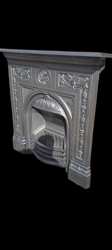 Antique Victorian cast iron  Combination all in one fireplace.cast iron fire - Picture 4 of 17