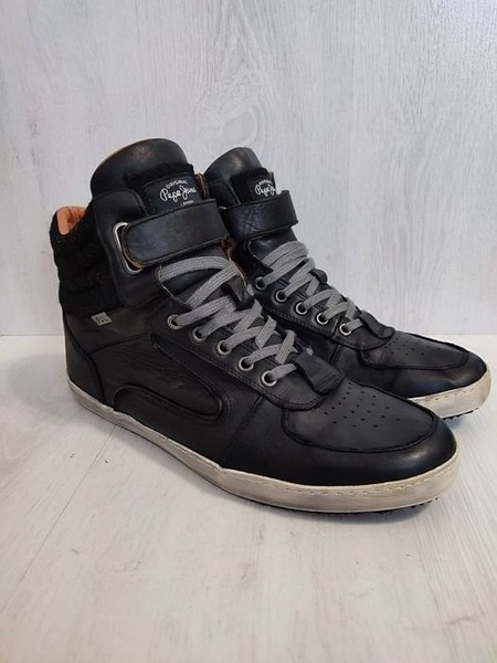Men Pepe Jeans Boots Black Leather 43