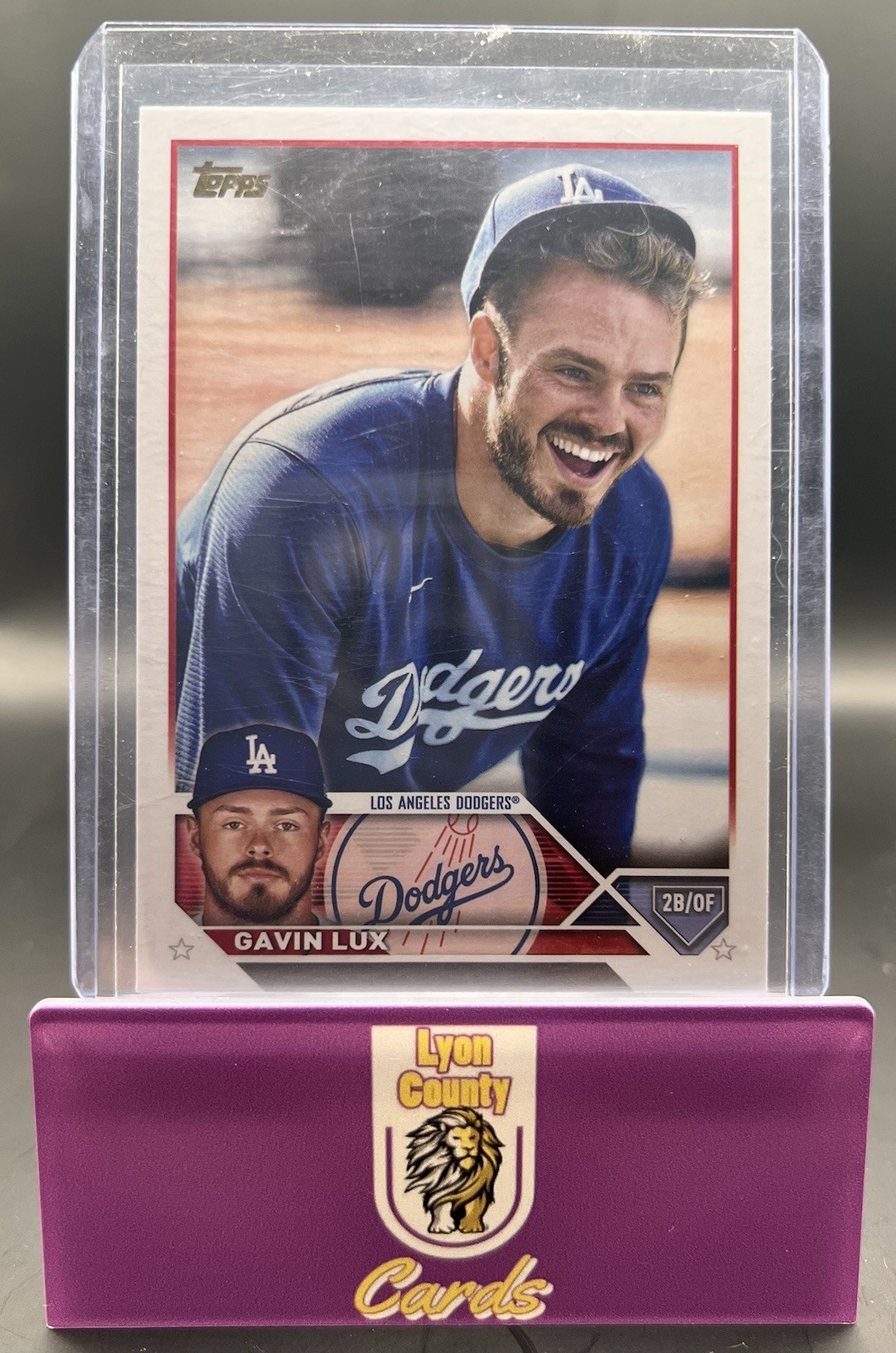 2023 Topps Series 1 Gavin Lux Golden Mirror Image Variation SSP  #247 Dodgers
