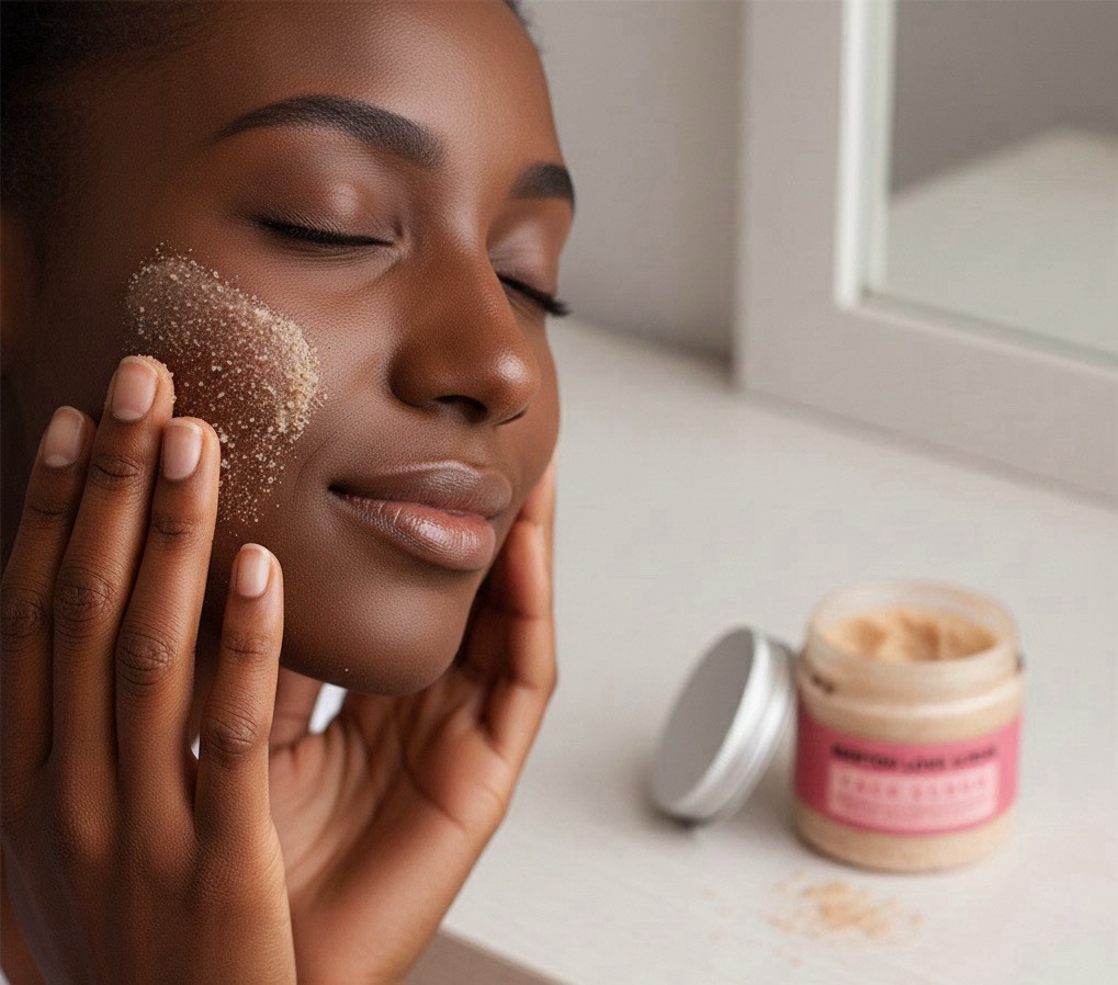 Deep Cleansing Facial Scrub Scent Ingredient Exfoliator for Smooth, Glowing Skin
