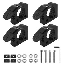 4PCS Quick Release Clamp,Adjustable Rubber 2.73  2.39  0.85 inch, Black