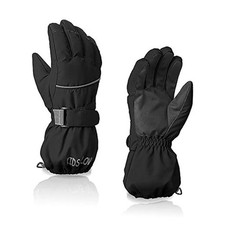 Kids Waterproof Winter Gloves Warm Snow Gloves Boys S 3-6 years old Black