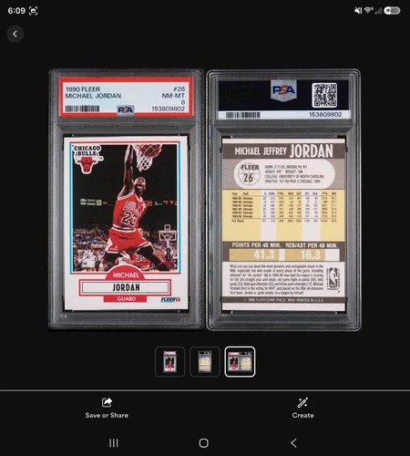 1990-91 Fleer - Michael Jordan #26 PSA GRADED 8 EXCELLENT MINT 🐐 🔥
