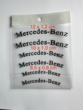 6x Mercedes Benz Bremssattel Sticker Aufkleber hitzebest&auml;ndig - schwarz gebogen