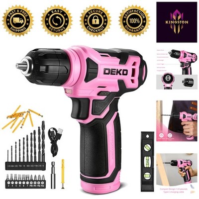 Efficient 8V Cordless Drill with Built-in LED & 42 Tools - Perfect for Home Use